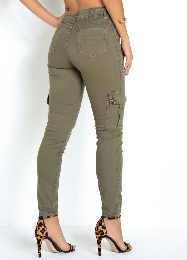 calça verde militar sawary