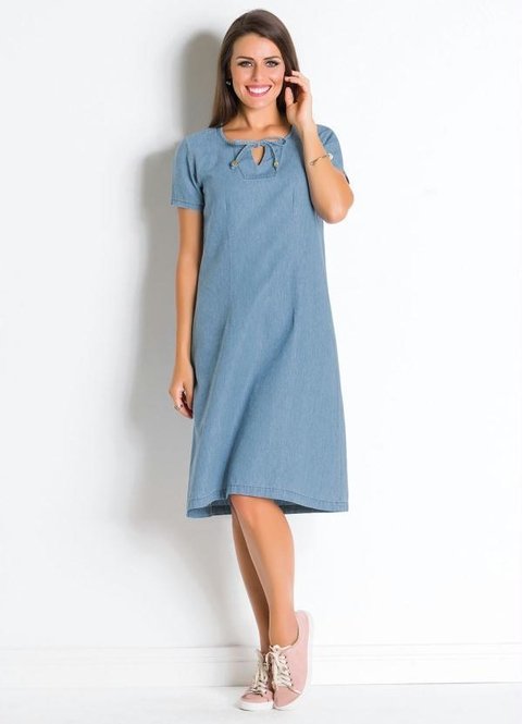 vestido jeans para comprar