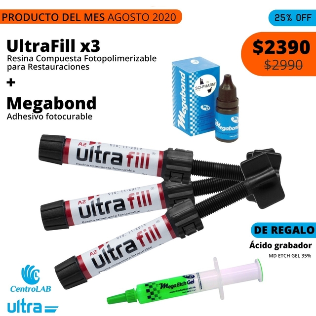 Promo Composite Ultrafill por 3 Jer + Megabond + Acido
