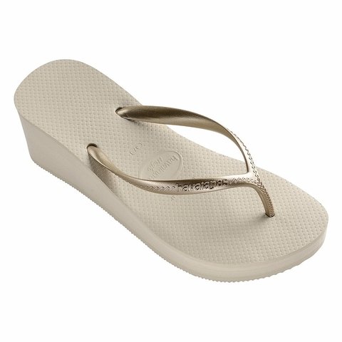 sandalia havaiana salto anabela