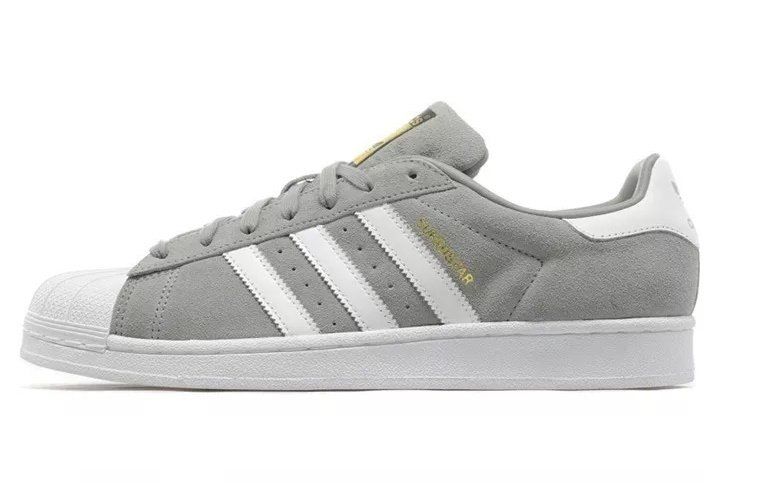 adidas superstar grises gamuza