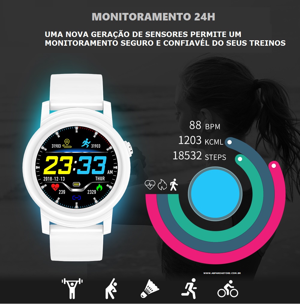 Relógio Smartwatch crystal 2 OLED