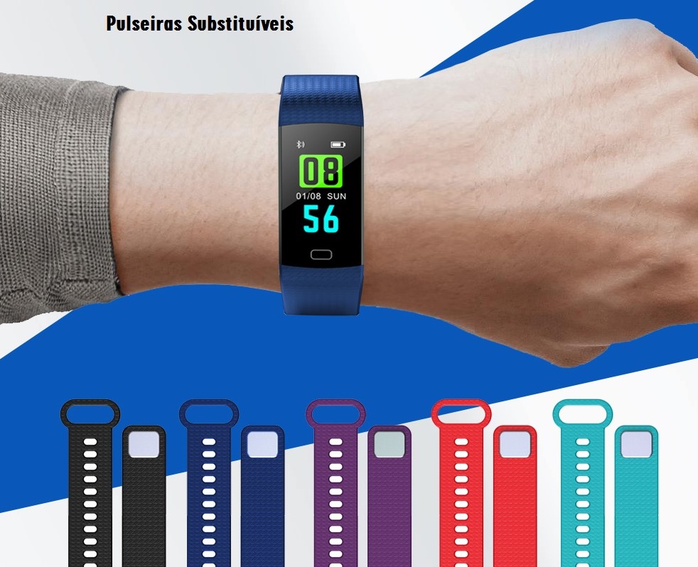 Relógio Smartwatch Pulseira Inteligente F4s Color - AB Panda Store