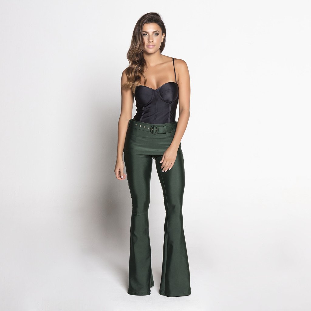 calça canelada feminina jeans