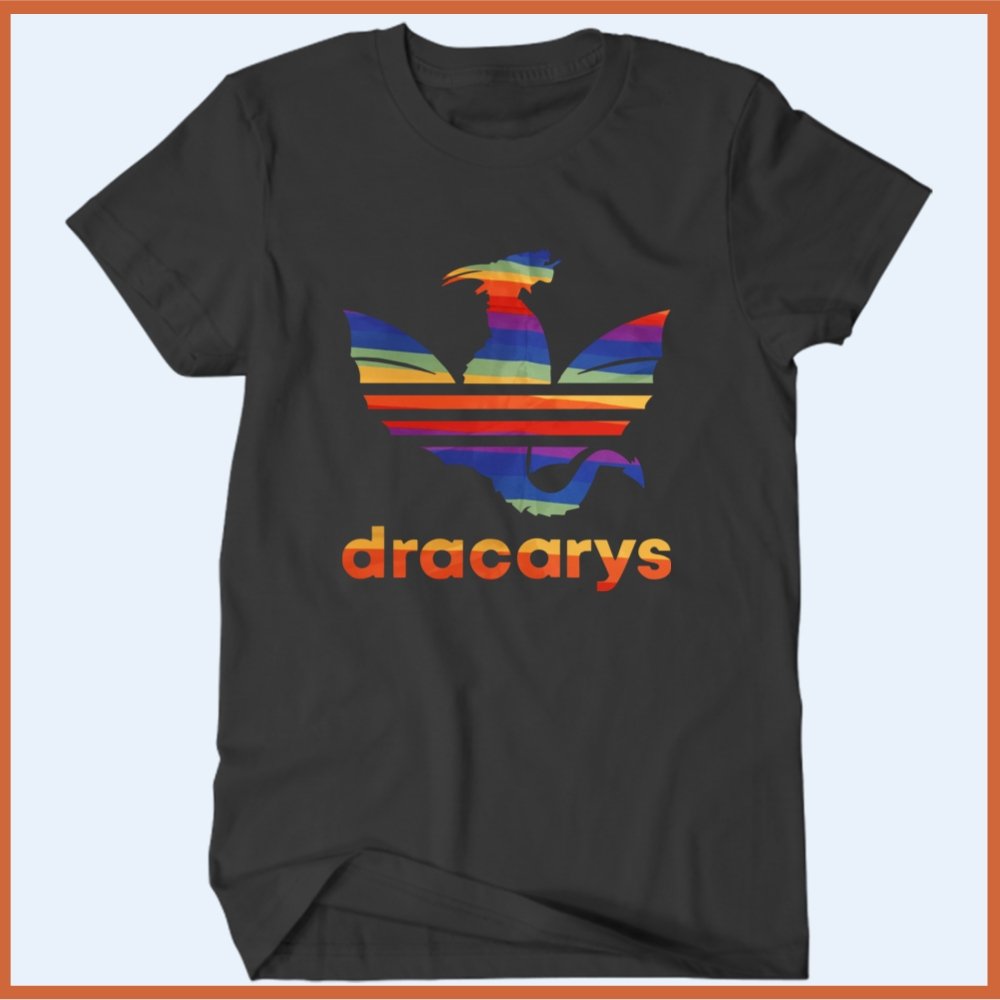 Camiseta Dracarys Adidas Arco-íris