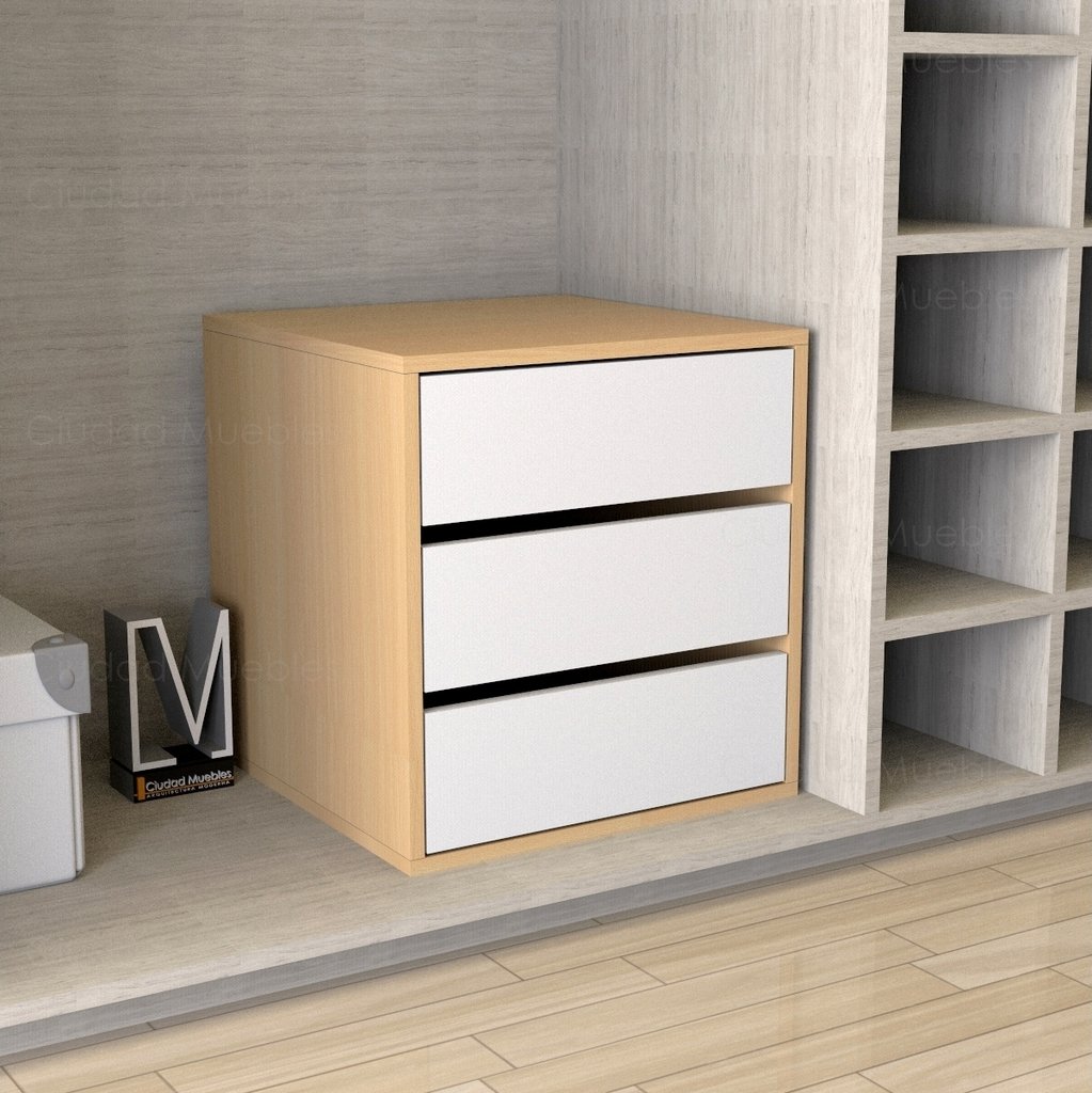 Cajonera Interior de Placard 3 cajones