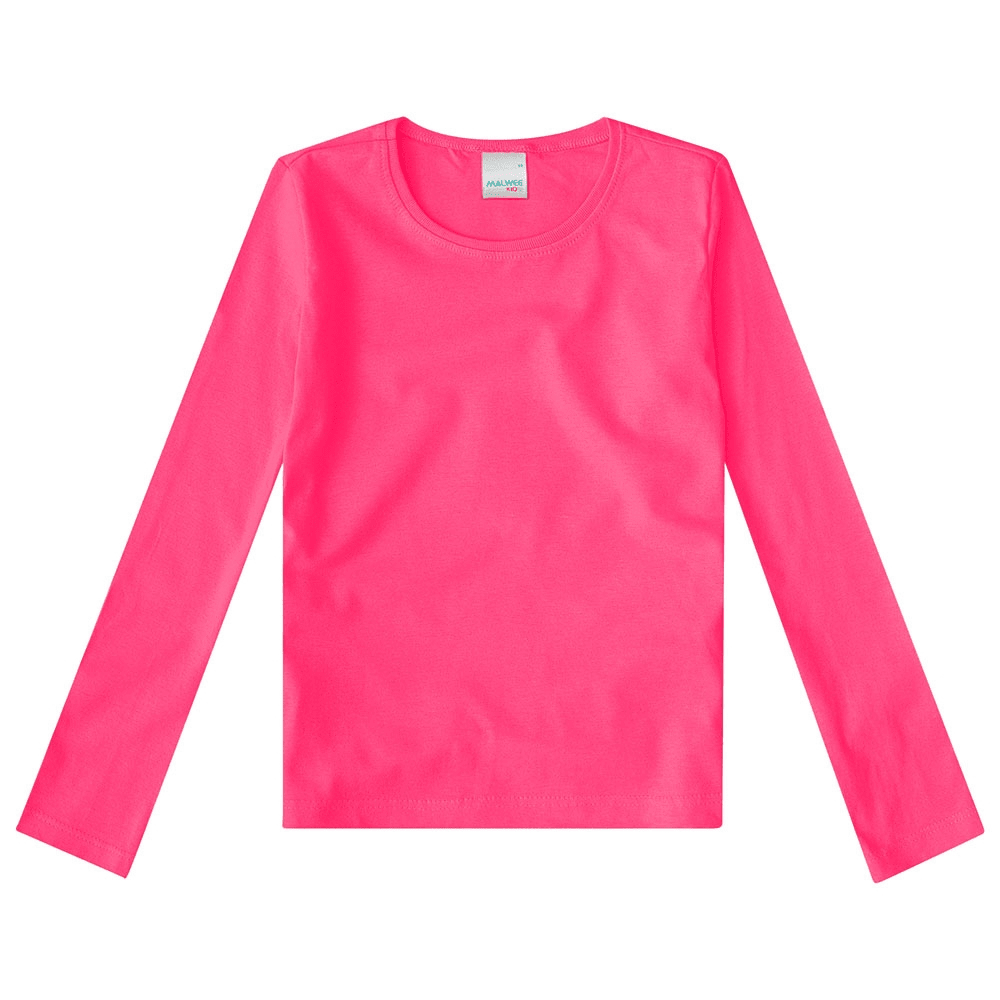 blusa manga longa malwee feminina