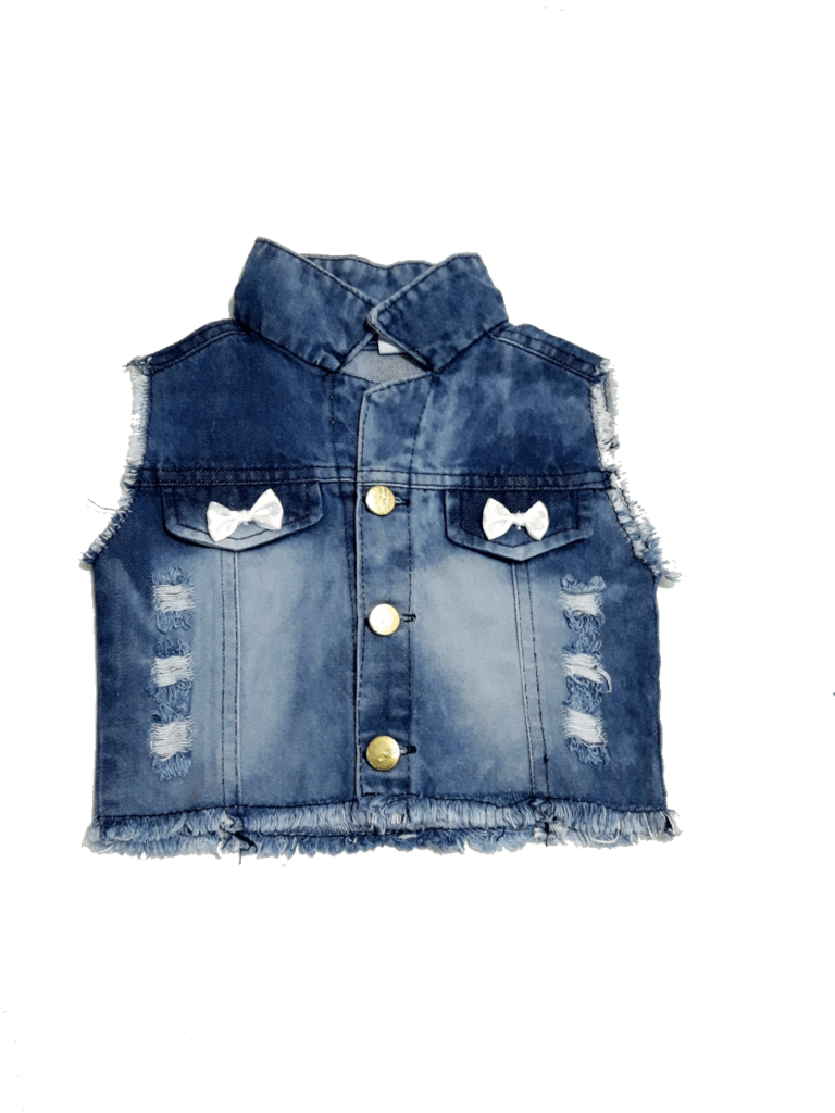 colete jeans infantil