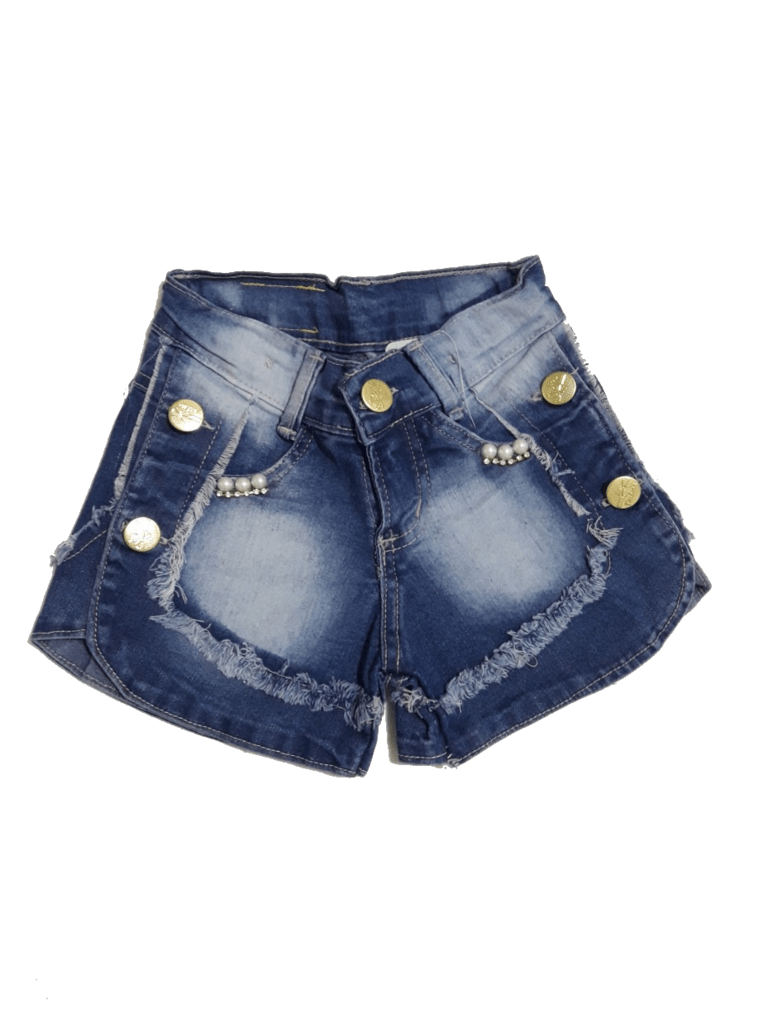 bermuda jeans infantil menina