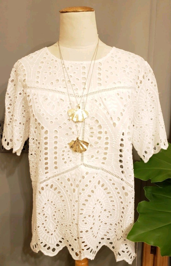 blusa broderie