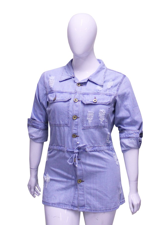 jaqueta jeans feminina tamanho grande