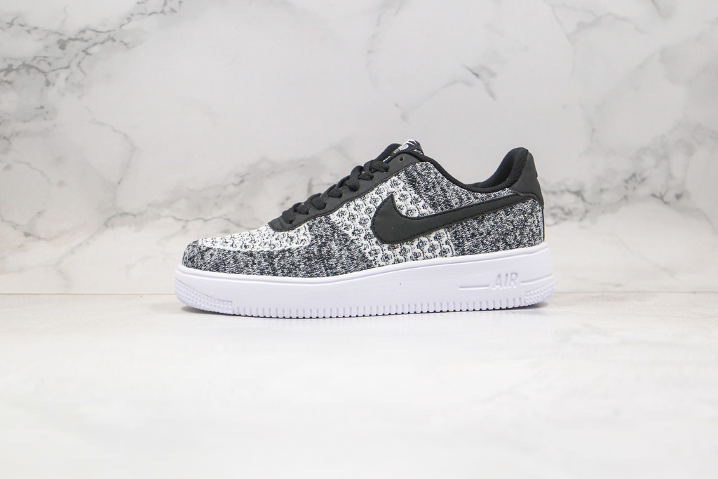 air force 1 flyknit 2 black pure platinum