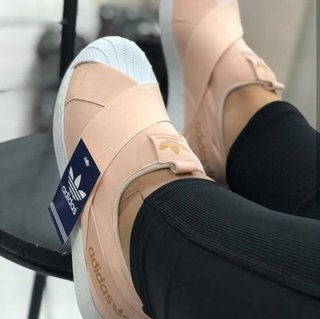 tenis adidas slip on rose