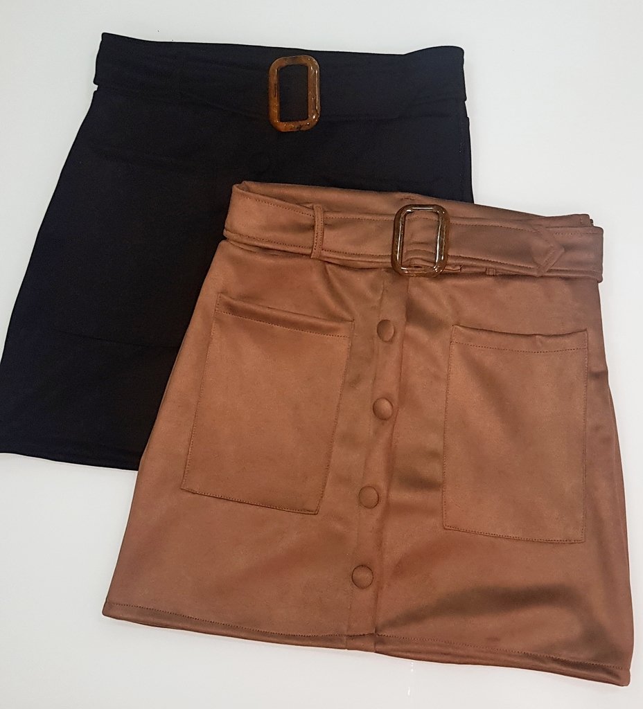 short saia suede