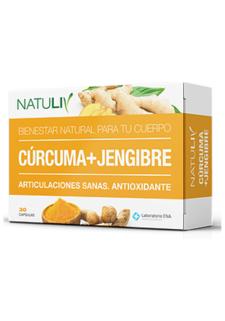 CÚRCUMA+ JENGIBRE x 30 CÁPSULAS - Articulaciones y tendones.