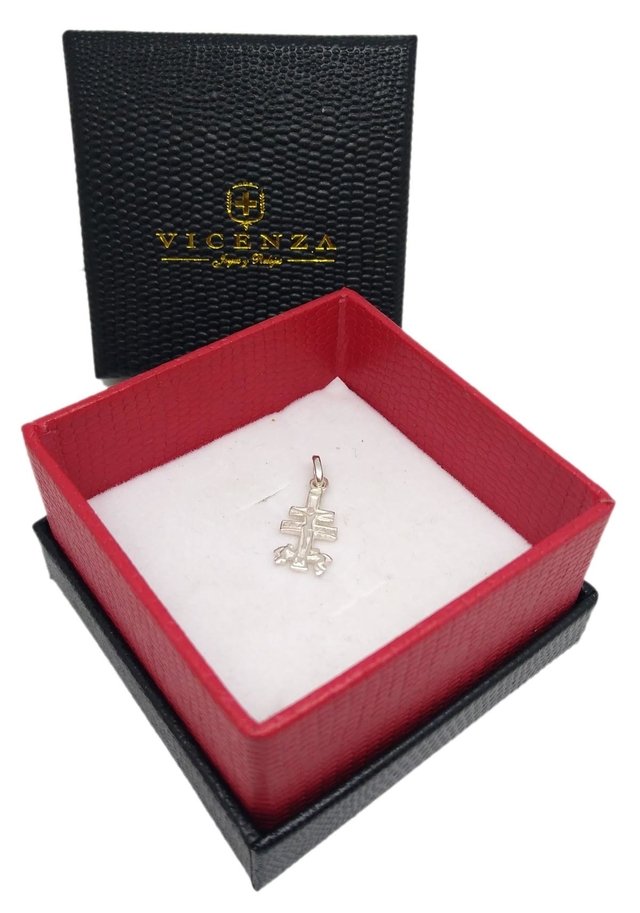 Croix De Caravaca En Argent 925 Sterling - Bijou Religieux Neuf Avec Étiquettes - Fabriqué En Espagne