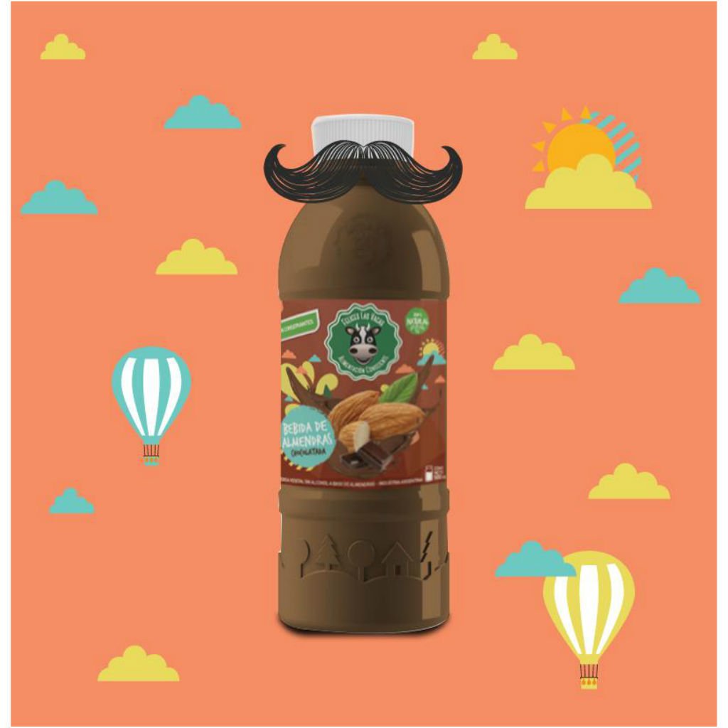 leche de almendras vacas felices