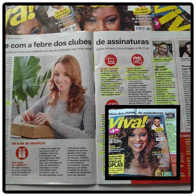 Natimus Beauty na Mídia. Matéria revista Viva!Mais ed. Caras - fev/2015.