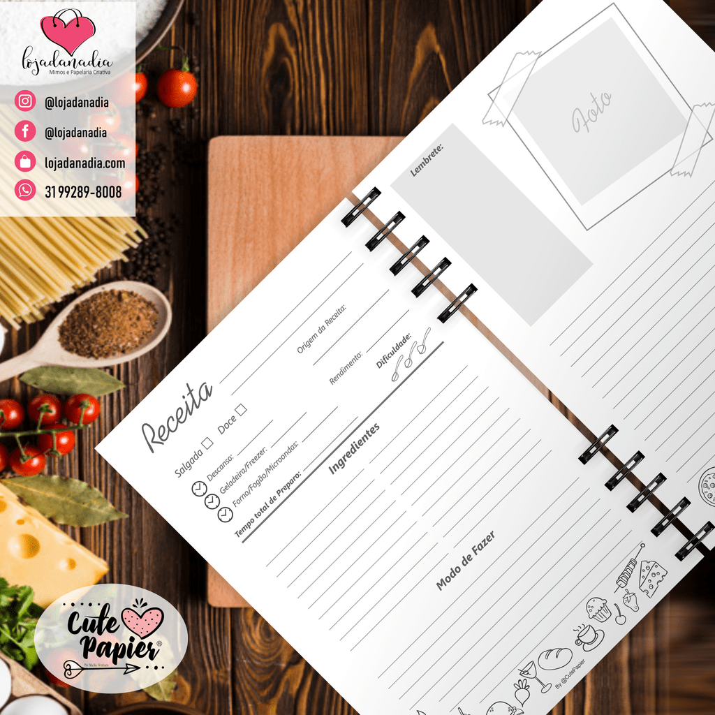 Caderno De Receitas Confeitaria Caderno De Receitas Confeitaria