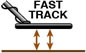 Figura do comando Fast Track Rastreamento Rápido no solo do detector ATX Garrett