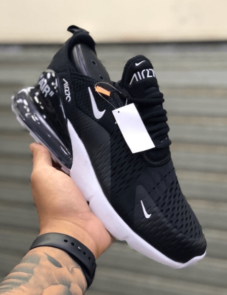 air max 90 preto com pintinha branca