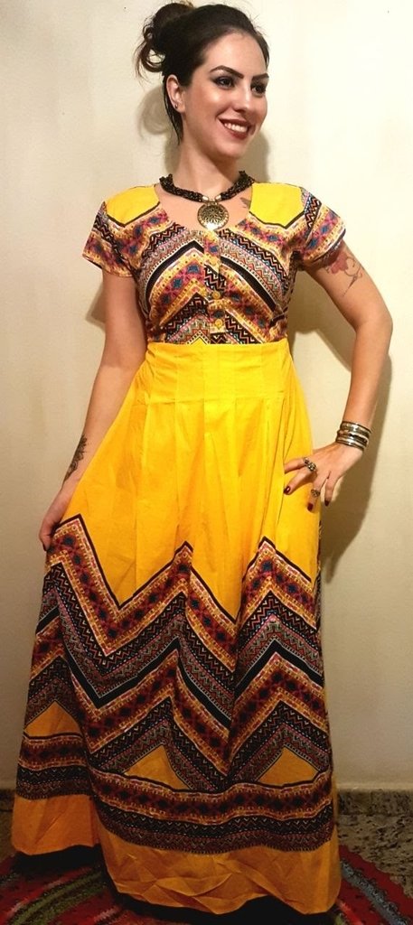 vestidos indiano longo