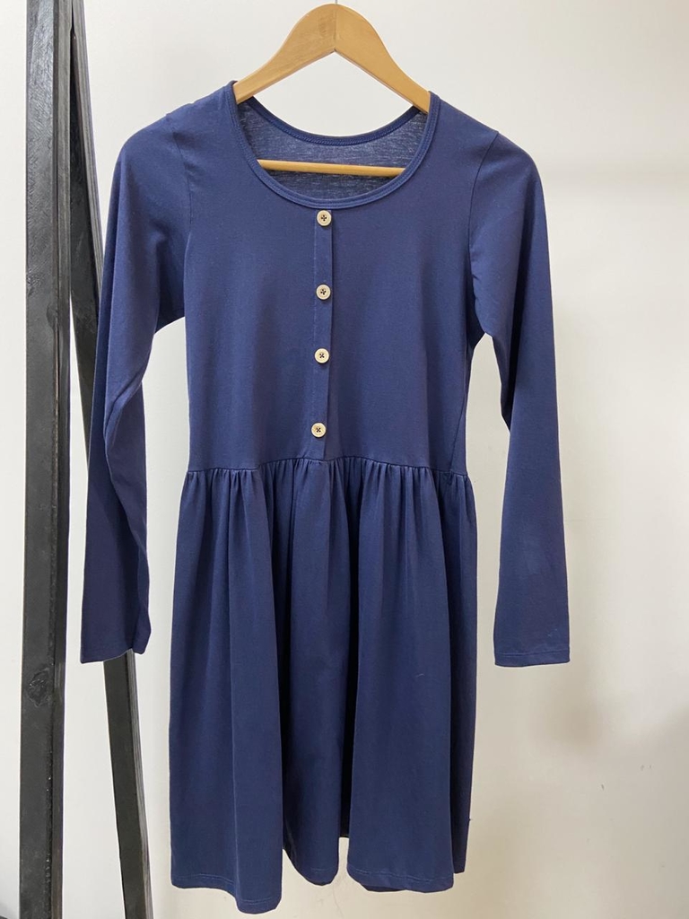 vestido manga longa adulto