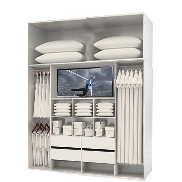 Placard Ropero + Baulera 200x240 8 Puertas Melamina 18 mm