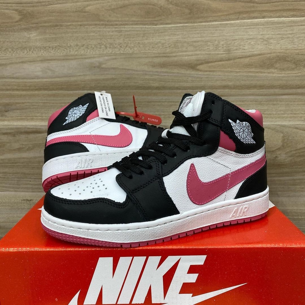 air jordan 1 rosa e preto