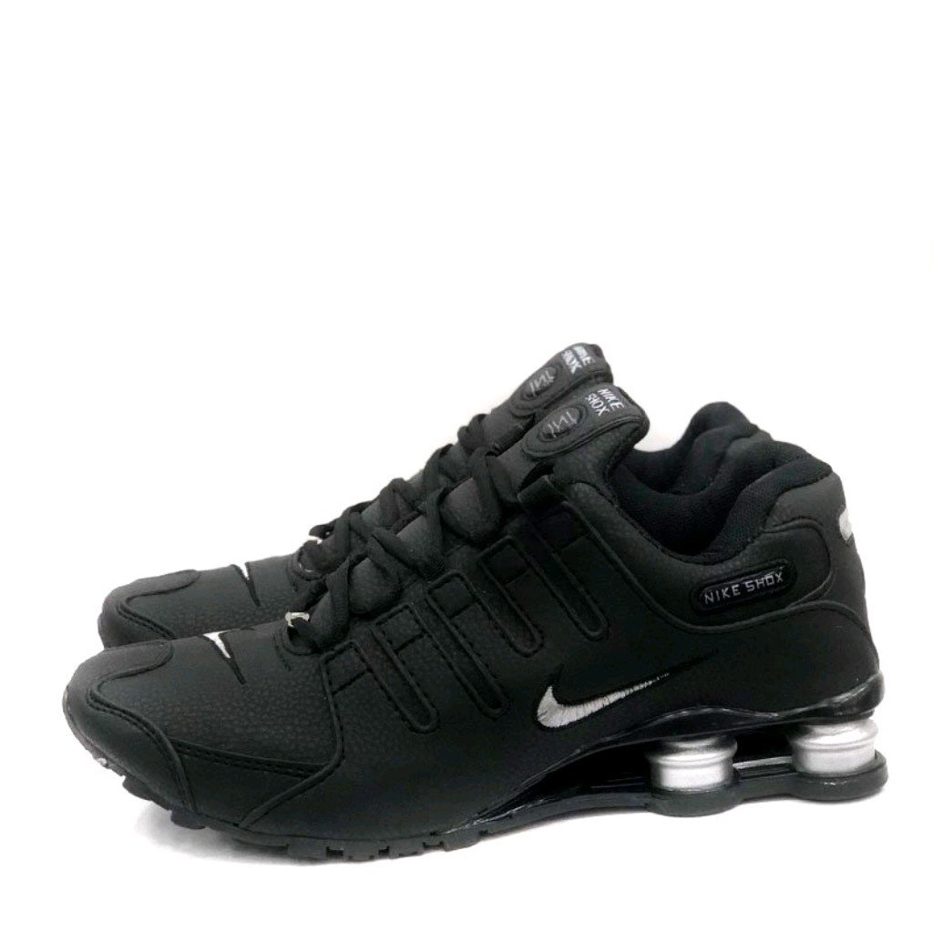nike shox preto e prata