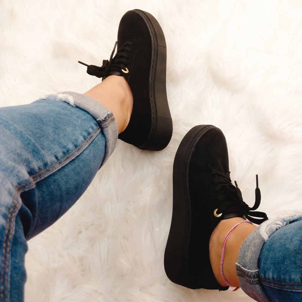 vizzano tenis preto camurça