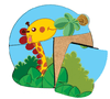 Quebra cabeças Baby - Girafa