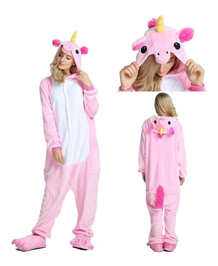 Pijama Kigurumi Enterito Infantil Unicornio Niña Importado