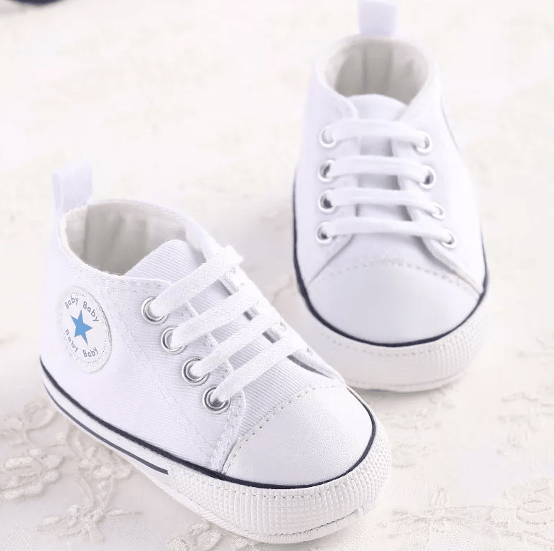 sapatinho de bebe branco unissex