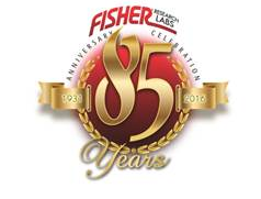 Logo Detector de Metal Fisher Gold Bug Pro 85 anos