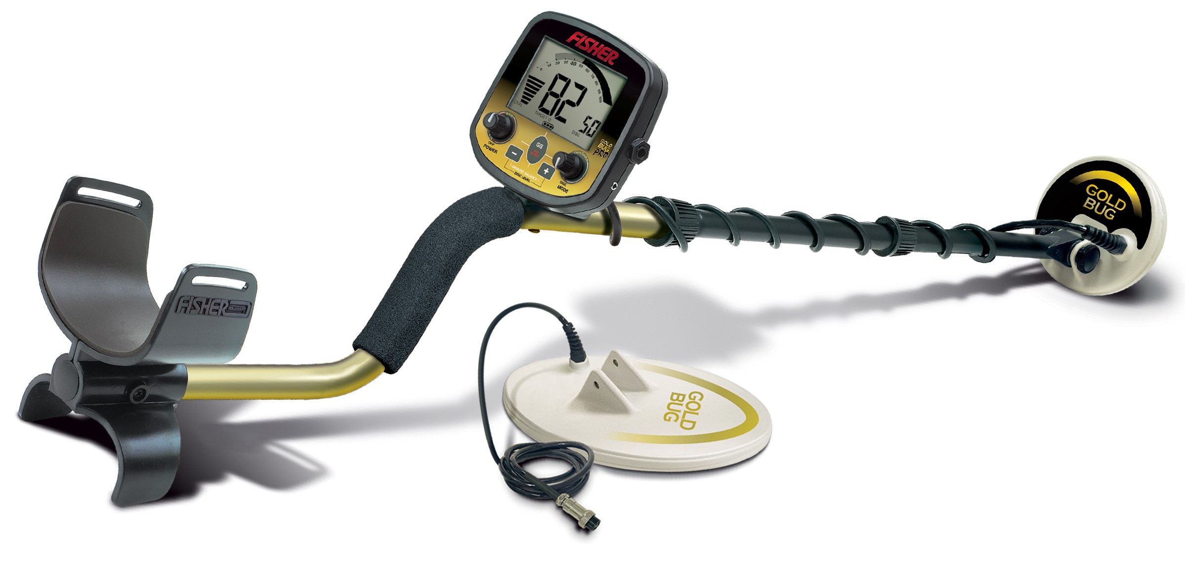 Detector de Metal Fisher Gold Bug Pro com uma bobina 5 DD e 5x10 DD