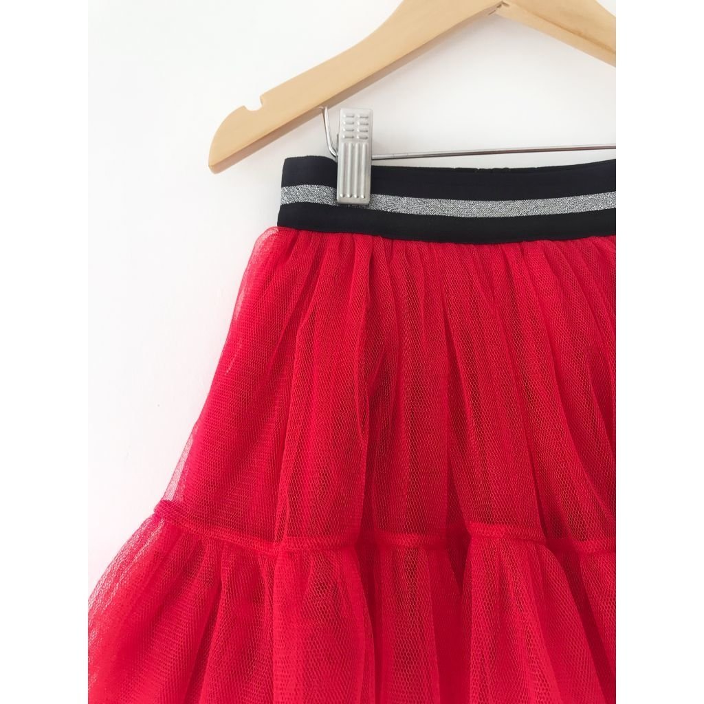 saia de tule com elastico