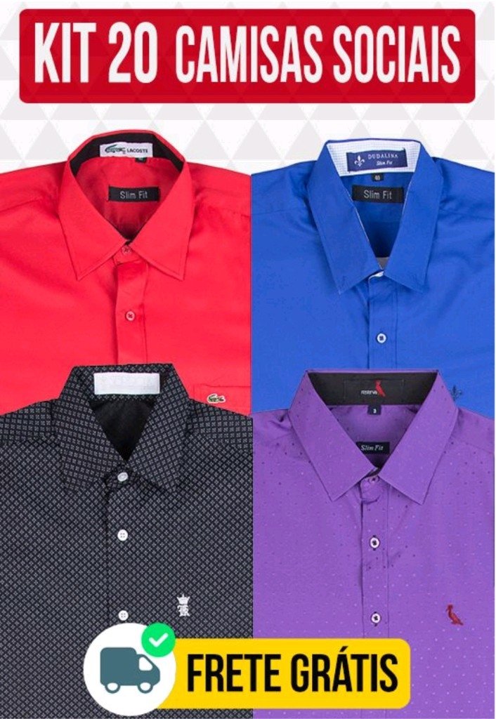 comprar camisas sociais