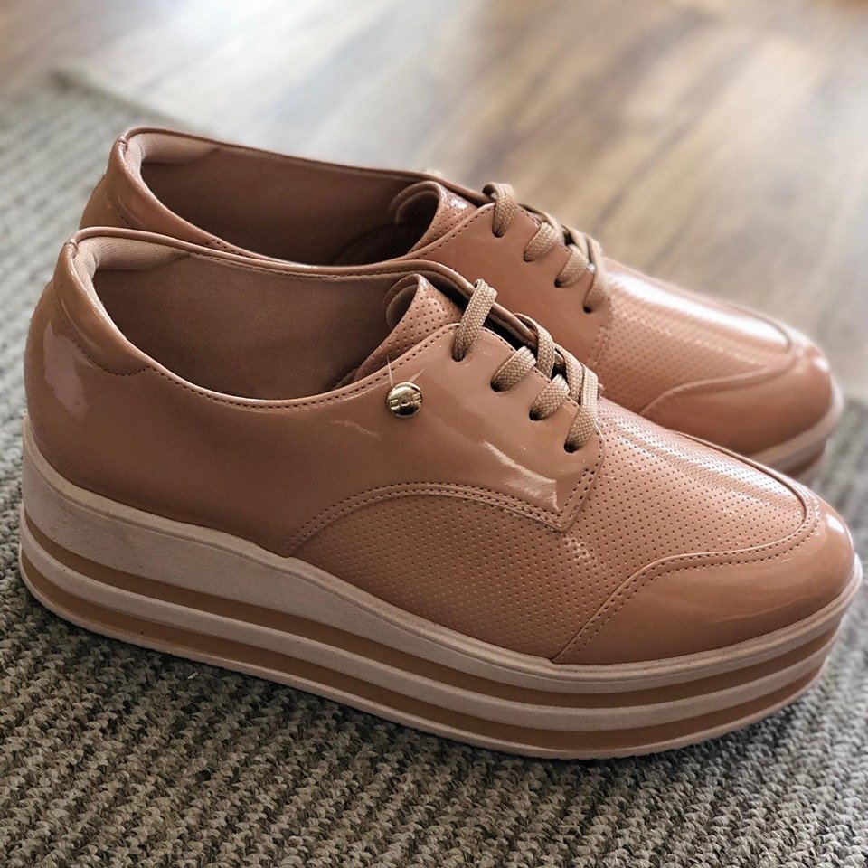 tenis plataforma verniz