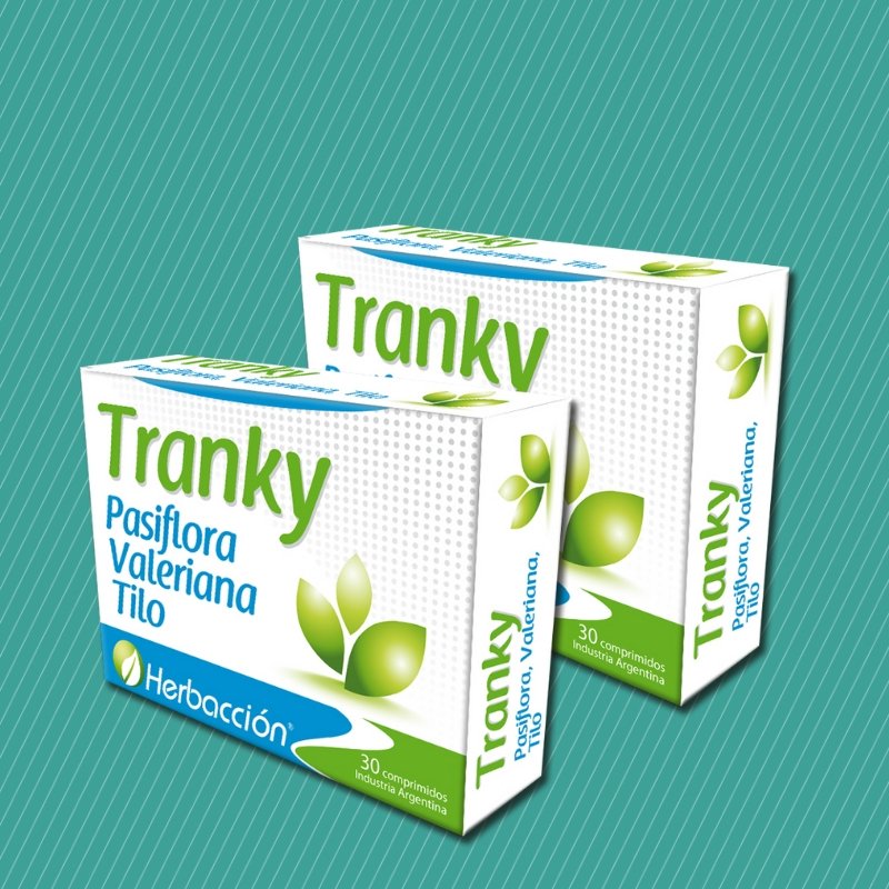 TRANKY (Valeriana, Pasiflora y Tilo) x 30 comprimidos (2 unidades)