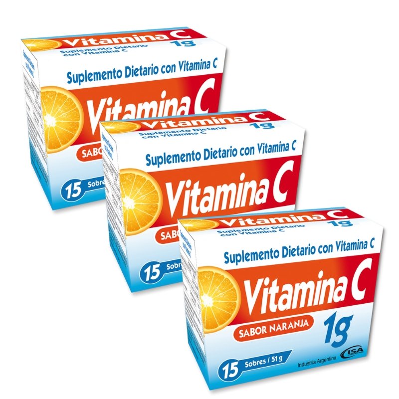Vitamina C 1g x 150 sobres (3 unidades) - EL HERBOLARIO