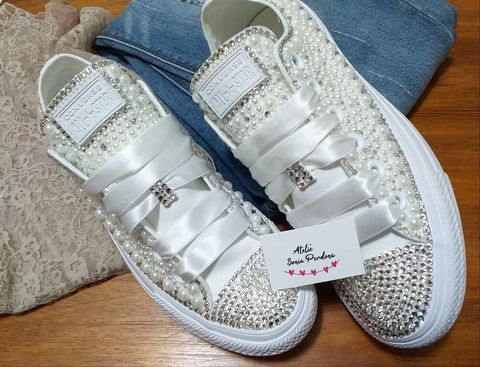 all star customizado para noivas