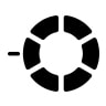 Simbolo modo de pesquisa - Detector de Metais Makro MULTI KRUZER