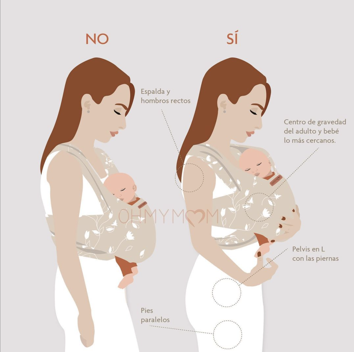 10 consejos para portear a tu bebé a la espalda