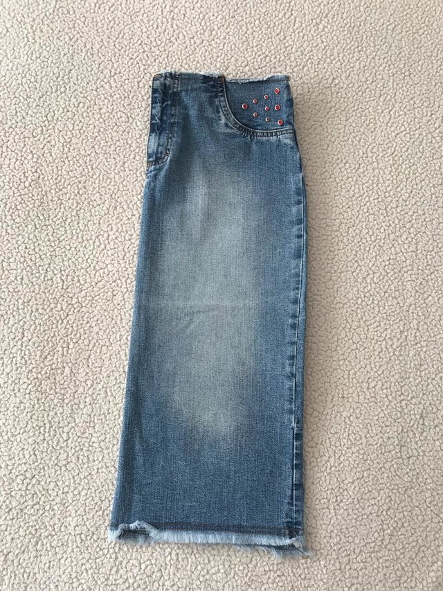 saia jeans midi damyller