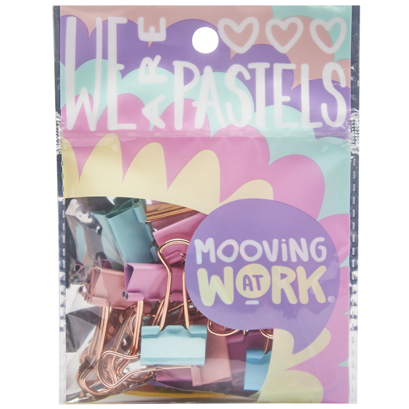 pastel binder clips