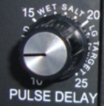 Controle PULSE DELAY do detector PulseScan TDI SL