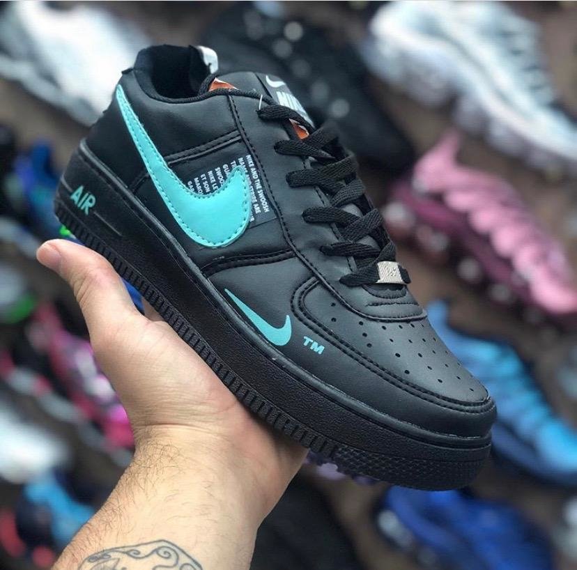 nike air force preto e verde