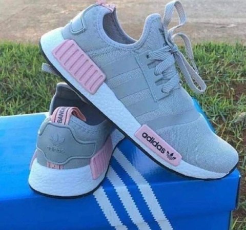 adidas nmd cinza rosa