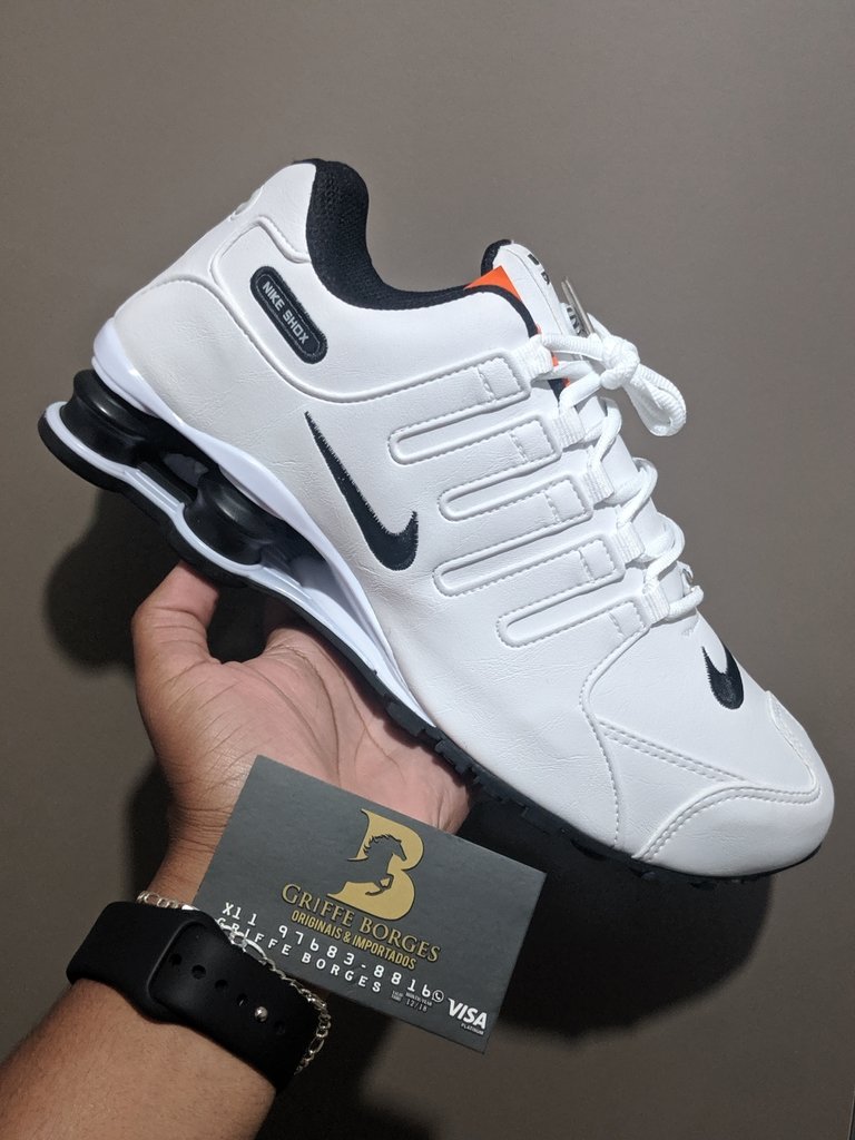 nike shox branco original